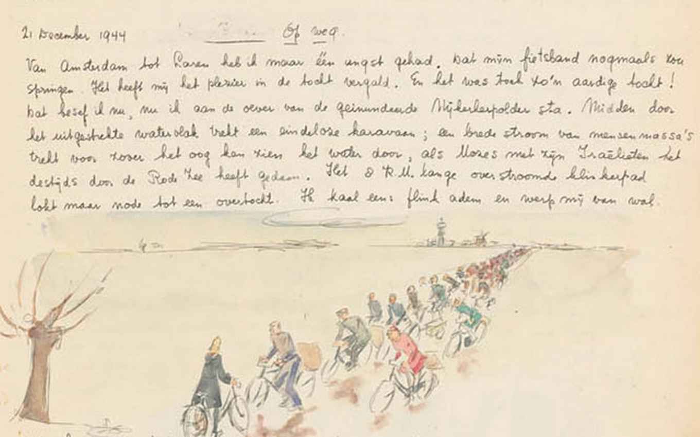 Fragment uit het dagboek van Toby Vos (bron: collectie Atria)
